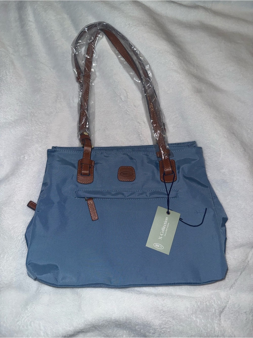 NWT BRIC'S X-Collection Medium Shopper Tote Bag - Ocean Blue Nylon